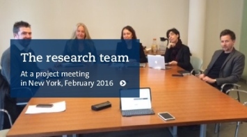 The research team at a meeting in New York, February 2016